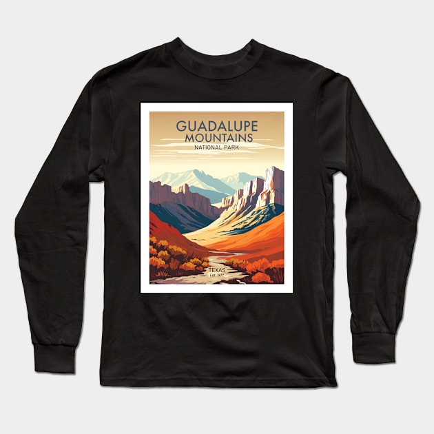 GUADALUPE NATIONAL PARK Art Long Sleeve T-Shirt by MarkedArtPrints